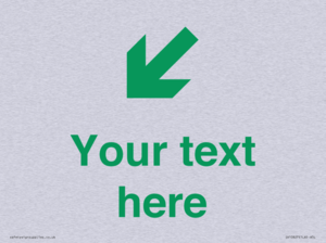 Custom Safe Condition inverse: Green Down left right arrow